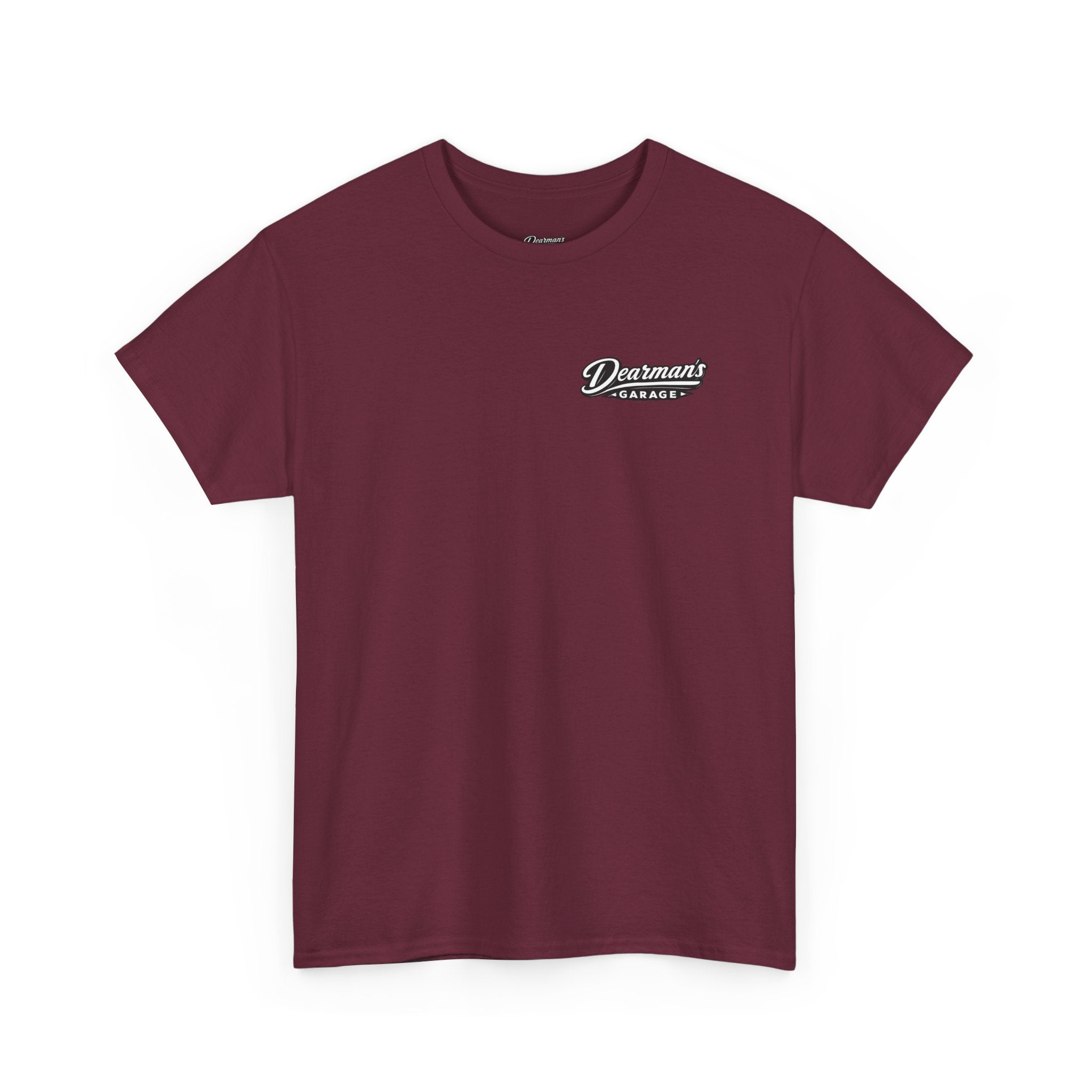 Car Drift Tee — Minimal Front Logo & Rear Skyline Coupe Graphic
