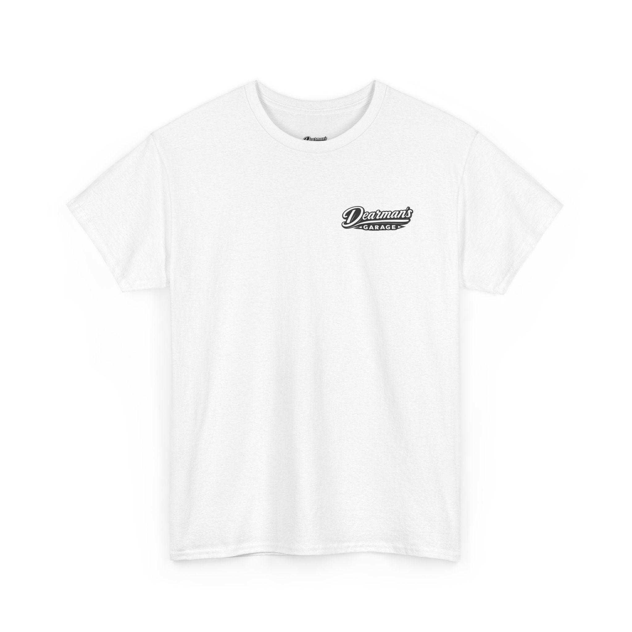 Dearman’s garage back banner tshirt